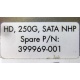 HP HD 250G SATA NLP Spare P/N 399699-001 (Орел)